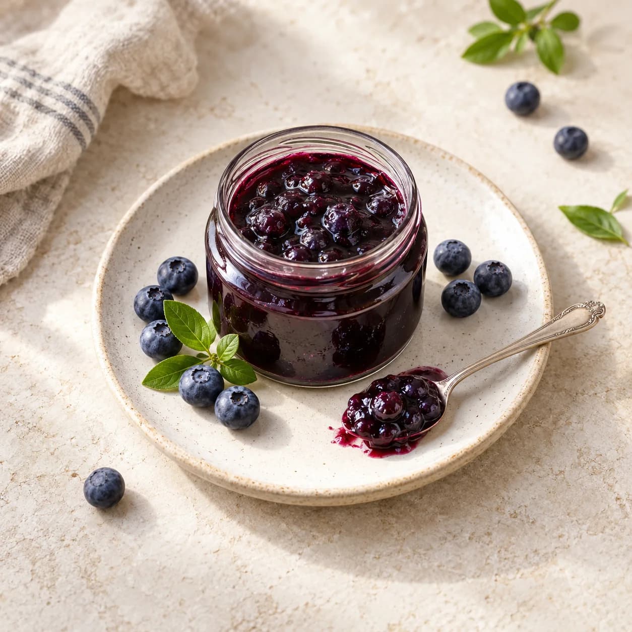 Ev yapımı blueberry reçeli