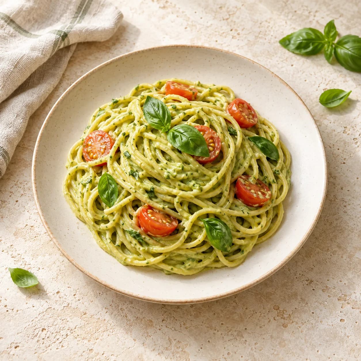 Kremalı Avokado Makarna