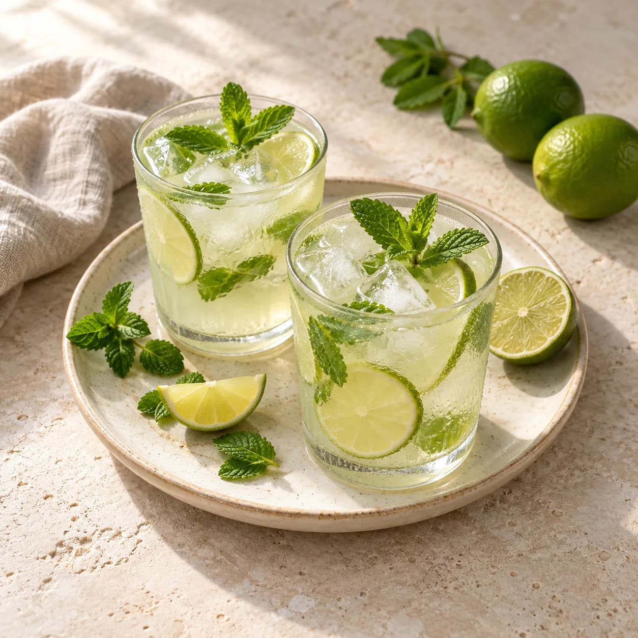 Naneli lime limonatası