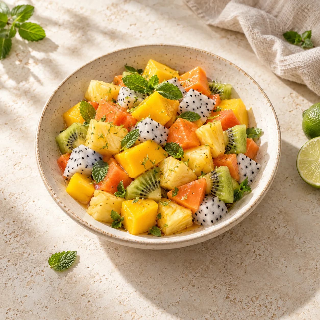 Tropikal meyve salatası